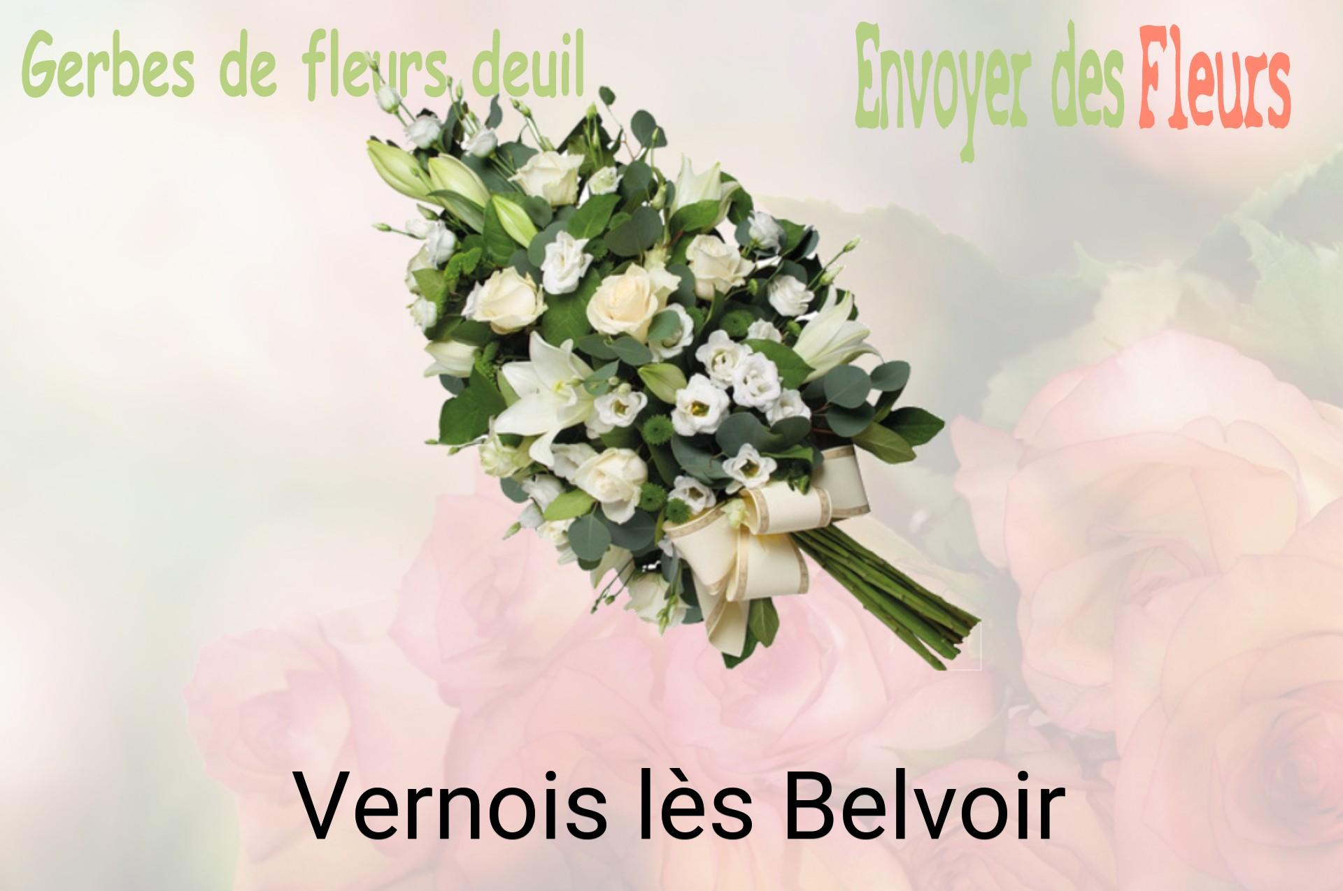 Gerbe de fleurs de deuil livrée à Vernois-lès-Belvoir